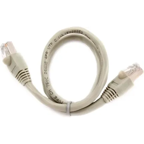 CablExpert PP6-0.5M - Netwerkkabel, FTP Cat6, grijs