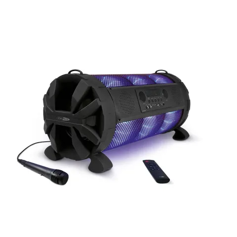 Caliber Karaoke Set - Met Led Verlichting En Accu - Zwart (Hpg519btl)