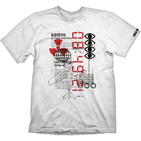 Call of Duty Black Ops Cold War - Warning Attack White T-Shirt