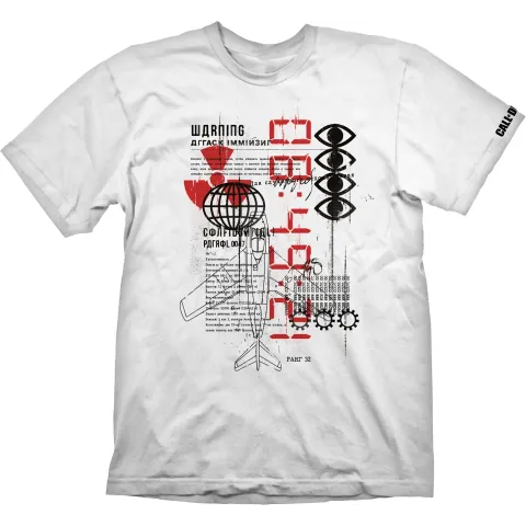 Call of Duty Black Ops Cold War - Warning Attack White T-Shirt