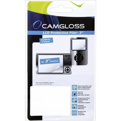 Camgloss Display Folie 3,0" - 7,6cm