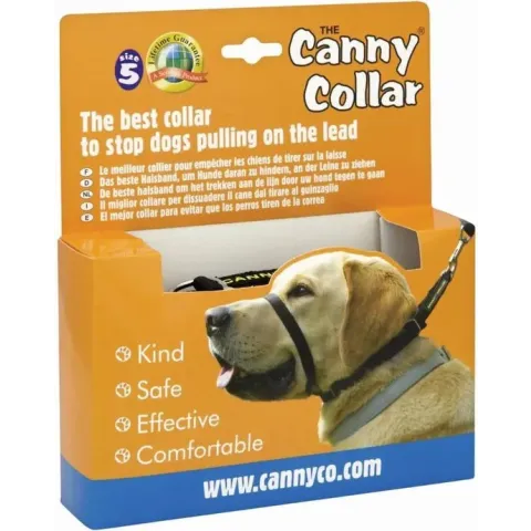 Canny Collar Zwart NR 5 43-48 cm