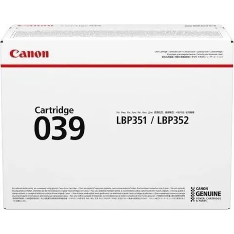 Canon 039 Origineel Zwart 1 stuk(s)