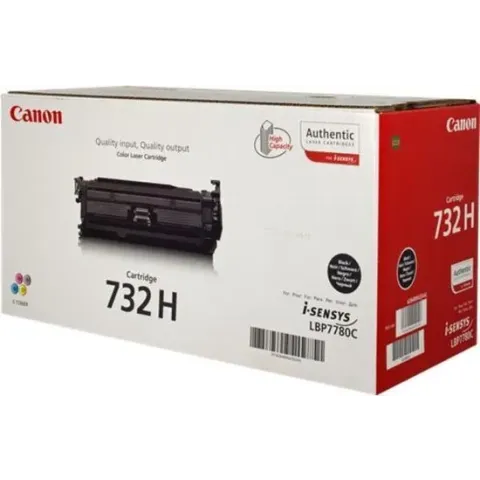 Canon 732HBK - Tonercartridge / Zwart / Hoge Capaciteit