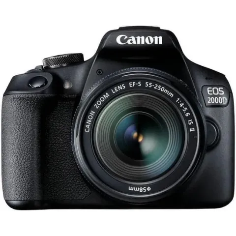 Canon EOS 2000D + 18-55mm IS - Zwart