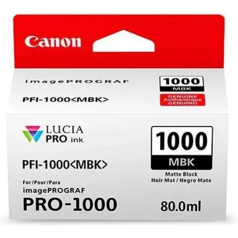 Canon PFI-1000 MBK inktcartridge Original Mat Zwart