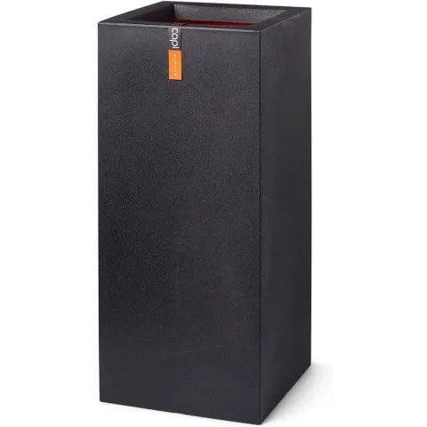 Capi - Capi Europe Pot rechthoek Smooth NL 36x36x79 zwart