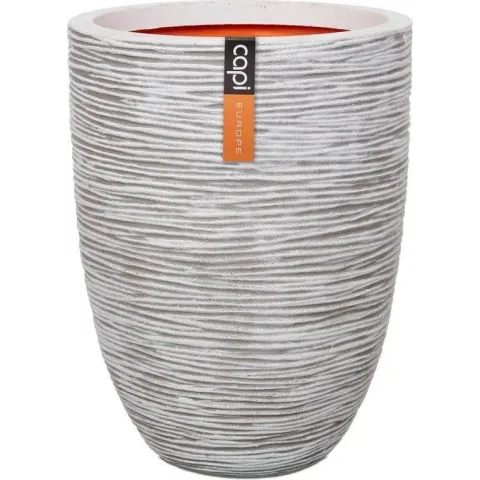 Capi - Capi Europe Vaas elegant laag Rib NL 36x47 ivoor