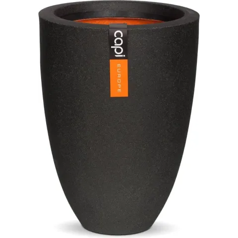 Capi Europe - Vaas elegant laag Smooth NL 36x47 zwart