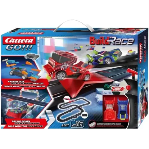 Carrera Racebaanset Build 'n Race 6,2 Meter 1:43 Zwart 3-delig