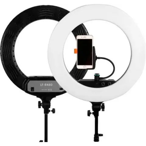 Caruba Round Vlogger 12 inch LED set met tas - Black