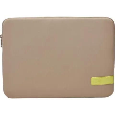 Case Logic Reflect Laptop Sleeve 15.6 inch plaza taupe/sun lime