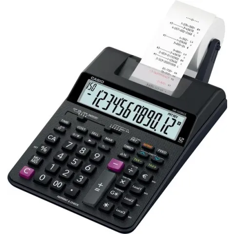 Casio HR-150RC Desktop Rekenmachine met printer Zwart