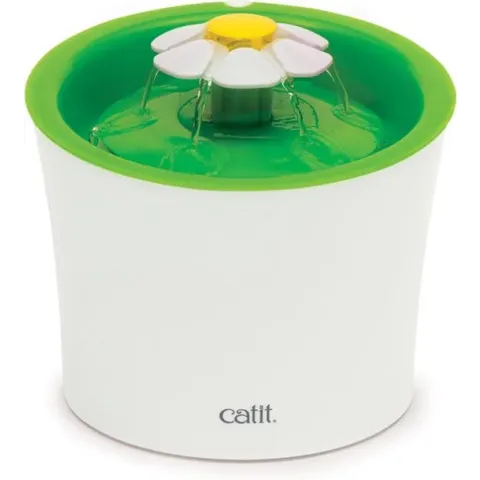 Cat-It Senses 2.0 Flower - Drinkfontein Kat - Wit/Groen - 3 L