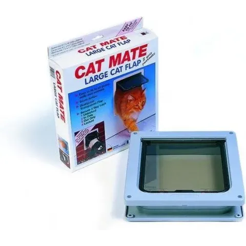 Cat Mate kattendeur Groot Met vierwegsluiting en extra vergrendeling - Wit