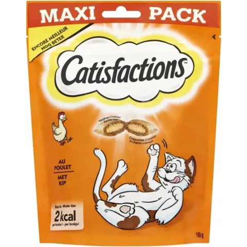Catisfaction kattensnoepjes - kip - adult - 4 stuks x 180 gram