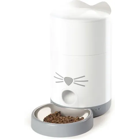 Catit Pixi Smart Feeder - Kattenvoerbak - 19x19x34 cm Wit