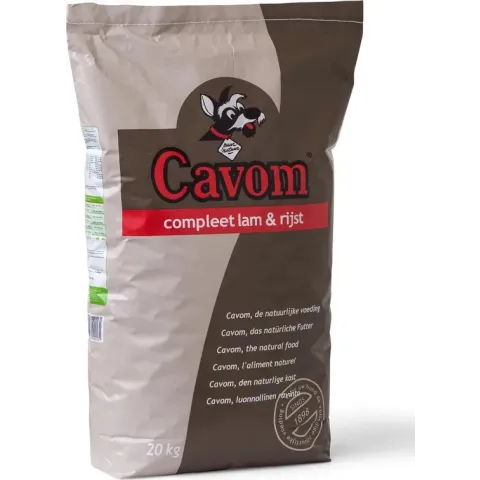 Cavom Compleet Lam & Rijst - Hondenvoer - 20 kg