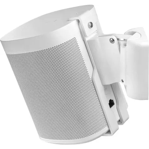 Cavus CMSOW Full Motion muurbeugel voor Sonos One (SL) - Ophangbeugel draaibaar & kantelbaar - wit