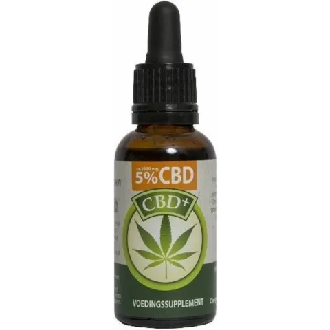 CBD Plus olie 5% (Jacob Hooy) - 30 ml