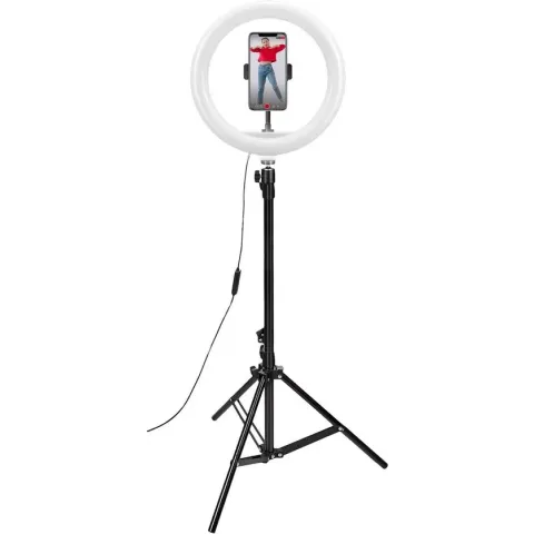 Celly 12" ringlichtstatief 160 Hoog USB CLICKRINGUSBBK