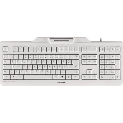 CHERRY KC 1000 SC toetsenbord USB QWERTY Brits Engels Grijs