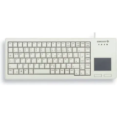 CHERRY XS Touchpad toetsenbord USB QWERTY Amerikaans Engels Grijs