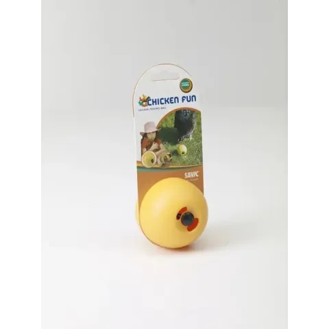 Chickenfun Voederbal - Vogelvoederbak - Geel - 7,5 cm