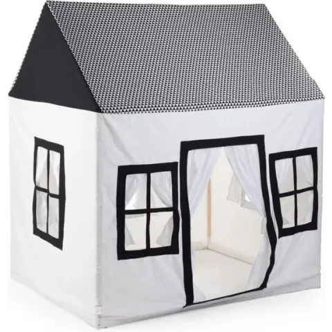 Childhome Speelhuis 125 X 95 X 145 Cm Zwart/wit