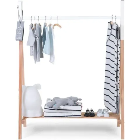 CHILDWOOD Tipi Kledingrek beuken naturel en wit CLSTIPI