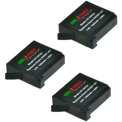 ChiliPower Camera Batterij 3-pack GoPro Hero4