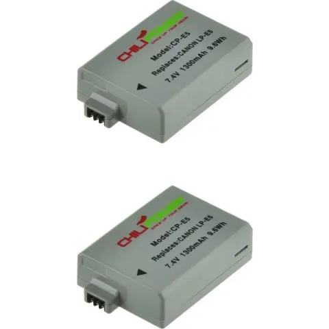 ChiliPower Canon LP-E5 camera batterij - 2 stuks verpakking