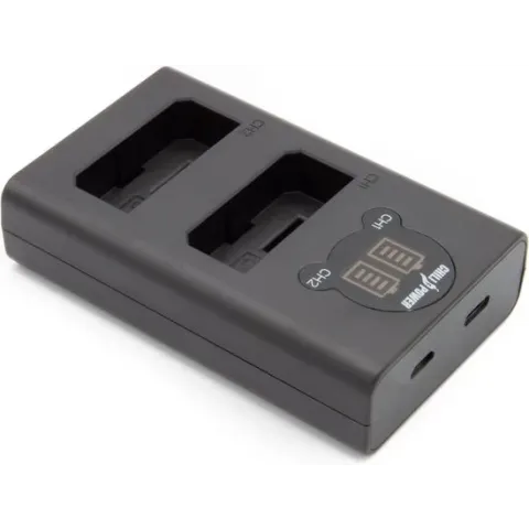 ChiliPower Canon LP-E5 dubbellader voor 2 camera accu's (tegelijk)