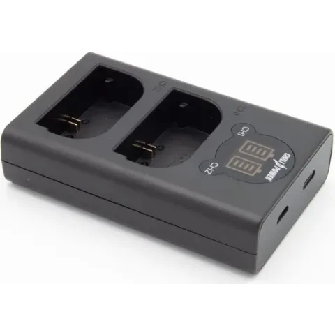 ChiliPower Canon LP-E6 / LP-E6N dubbellader voor 2 accu's (tegelijk)