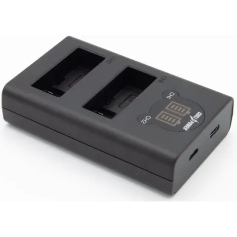 ChiliPower Canon LP-E8 dubbellader voor 2 camera accu's (tegelijk)