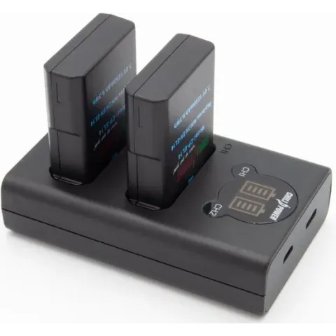 ChiliPower EN-EL14 Nikon USB Duo Kit - Camera accu set