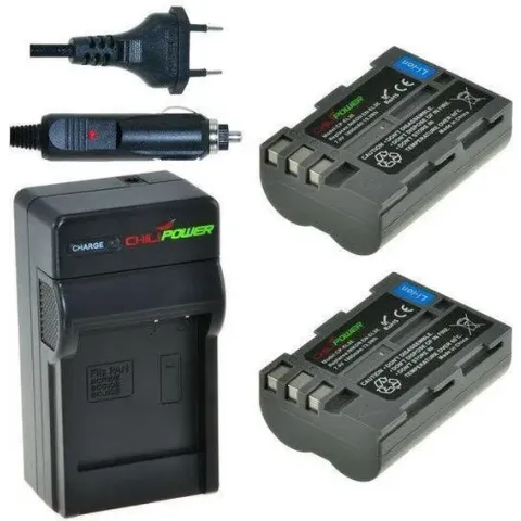 ChiliPower EN-EL3e Nikon Kit - Camera Batterij Set