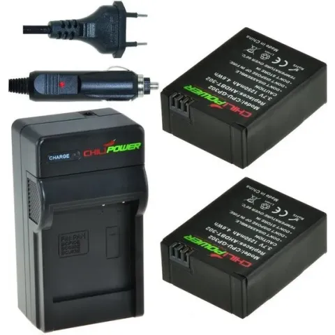 ChiliPower GoPro Hero3/Hero3+ Kit - Camera Batterij Set