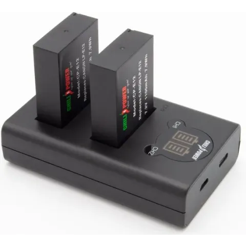 ChiliPower LP-E12 Canon USB Duo Kit - Camera accu set
