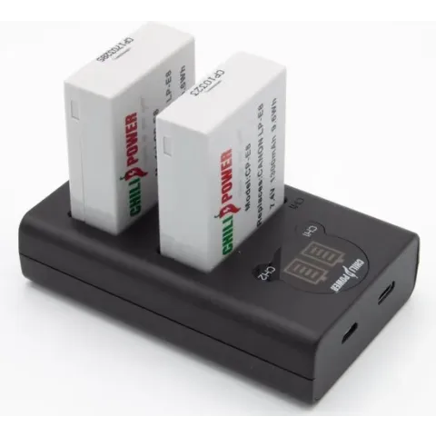 ChiliPower LP-E8 Canon USB Duo Kit - Camera accu set