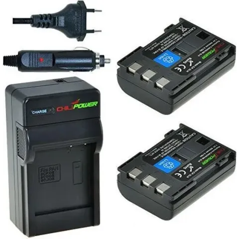 ChiliPower NB-2LH Canon Kit - Camera Batterij Set