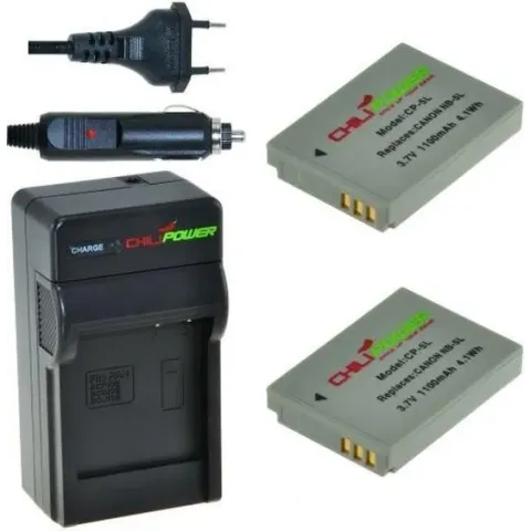 ChiliPower NB-5L Canon Kit - Camera Batterij Set