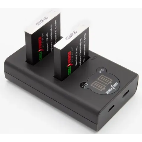 ChiliPower NB-6L Canon USB Duo Kit - Camera accu set