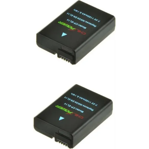 ChiliPower Nikon EN-EL14 camera batterij - 2 stuks verpakking