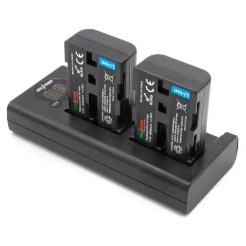 ChiliPower NP-FM50 Sony USB Duo Kit - Camera accu set