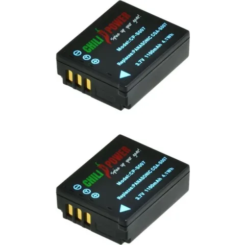ChiliPower Panasonic CGA-S007E camera batterij - 2 stuks verpakking
