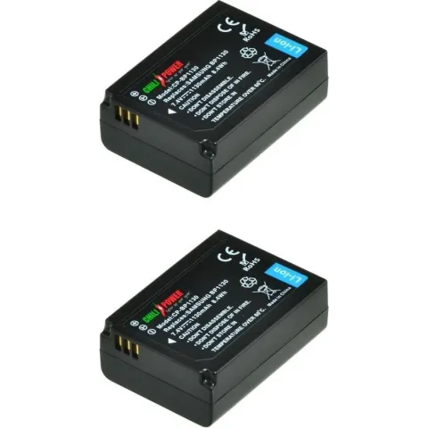 ChiliPower Samsung BP1030 / BP1130 camera batterij - 2 stuks verpakking