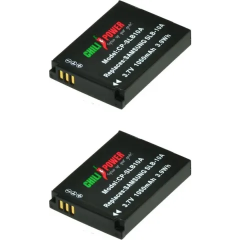 ChiliPower Samsung SLB-10A / SBL-10A camera batterij - 2 stuks verpakking