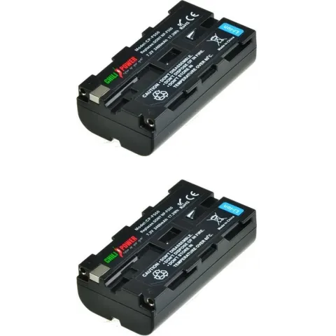 ChiliPower Sony NP-F550 / NP-F330 / NP-F570 camera batterij - 2 stuks verpakking