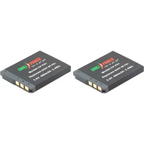 ChiliPower Sony NP-FD1 / NP-BD1 accu - 680mAh - 2-Pack